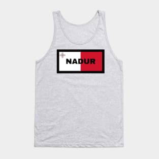 Nadur City in Malta Flag Tank Top